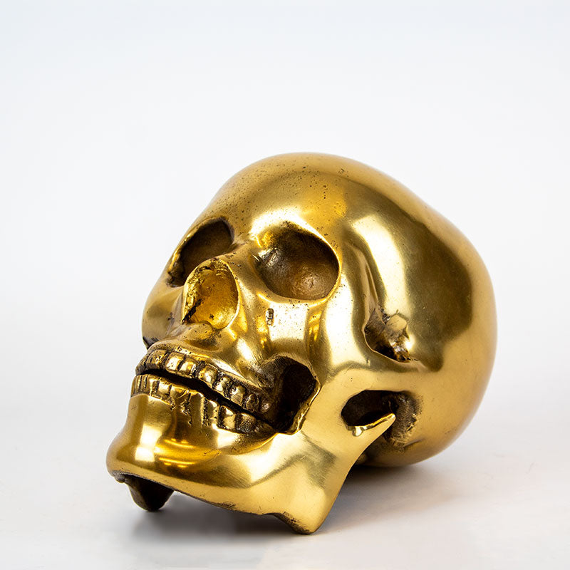 Metal Skull Ornament.