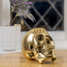 Metal Skull Ornament.