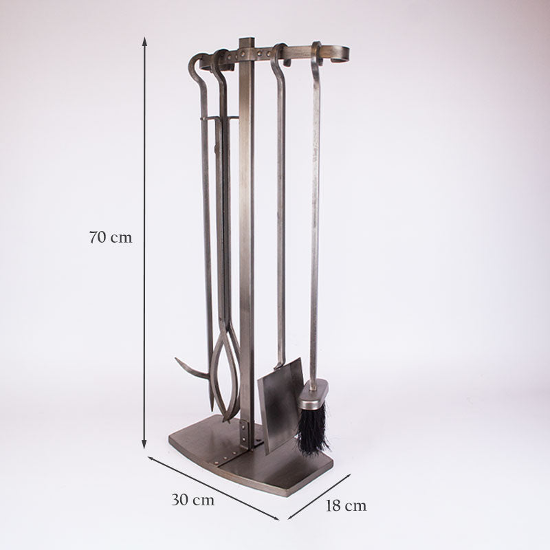 Greystone' 4 Piece Fireside Companion Set.