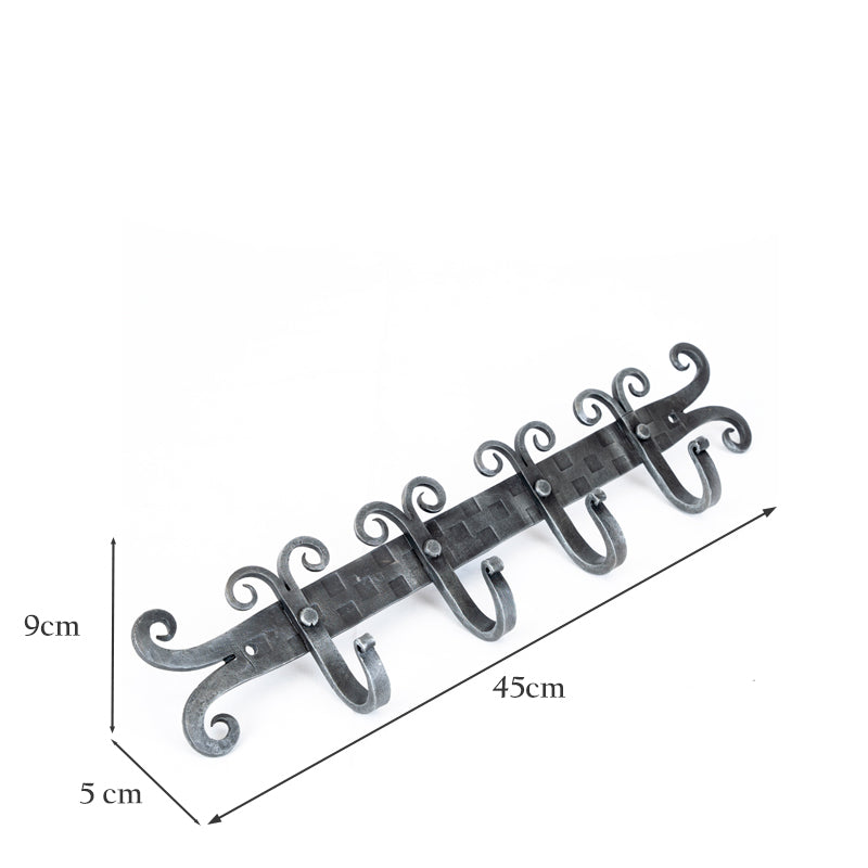 Shawford' Hand Forged Coat Hook Rail.