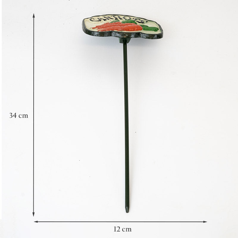 Set of Six Vegetable Garden Markers.