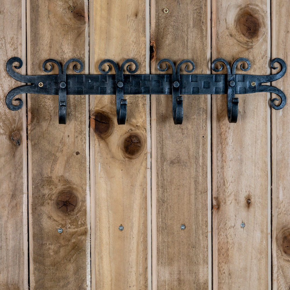 Shawford' Hand Forged Coat Hook Rail.
