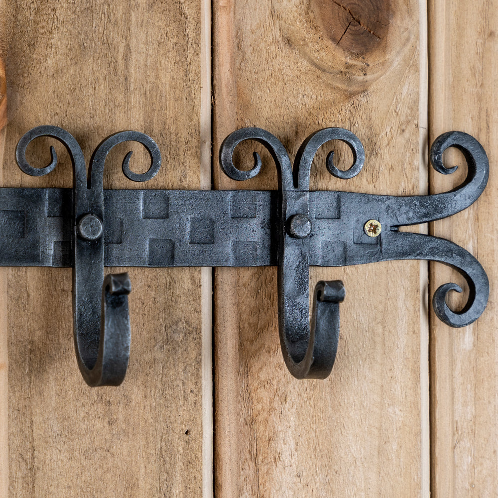 Shawford' Hand Forged Coat Hook Rail.