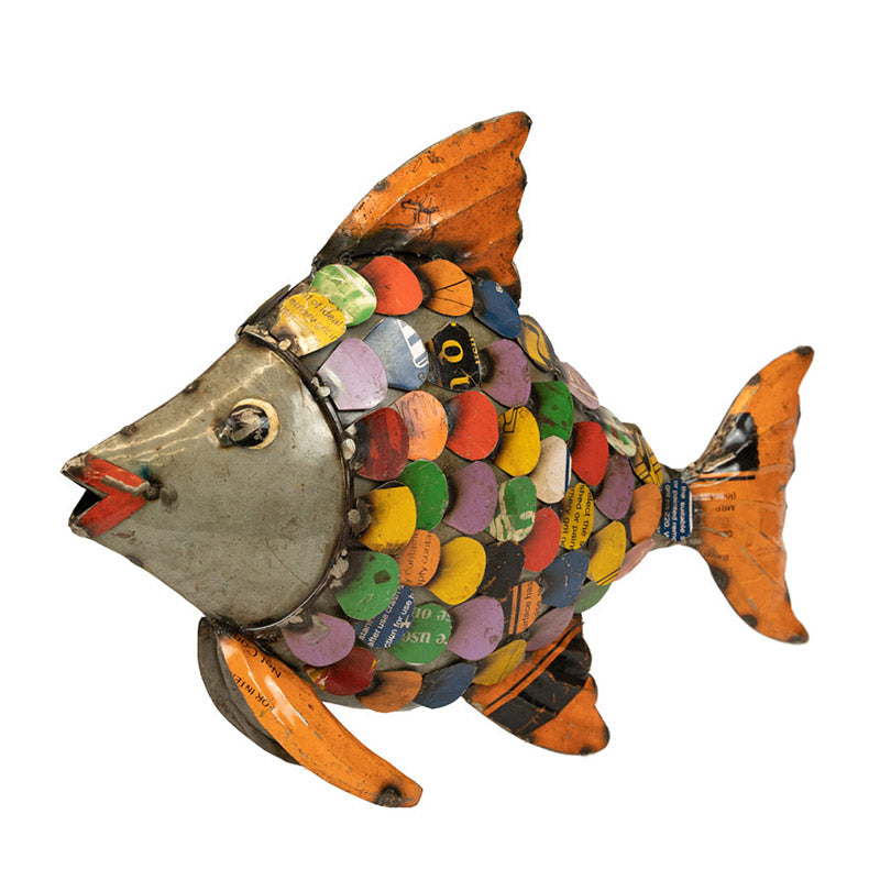 Handmade Recycled Tin Fish.
