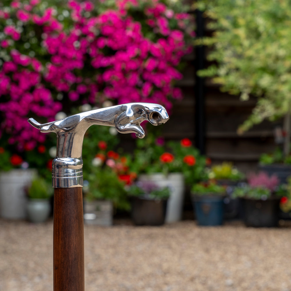 Jaguar Walking Stick | Leaping Jaguar Cane.