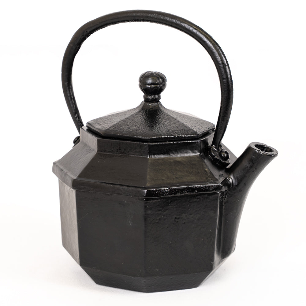 Black Cast Iron Kettle | Rustic Lantern Style.