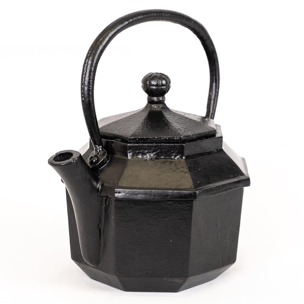 Black Cast Iron Kettle | Rustic Lantern Style.