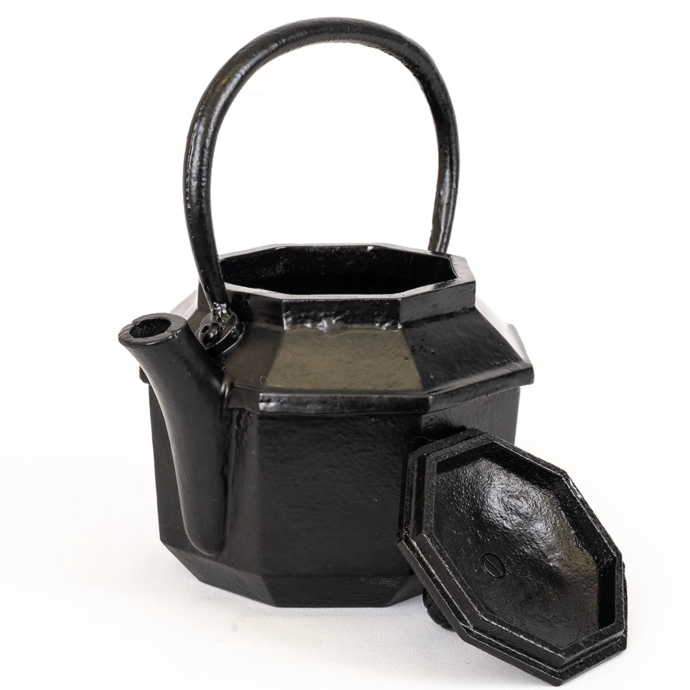 Black Cast Iron Kettle | Rustic Lantern Style.