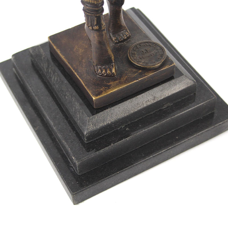 Brass Female Art Deco Dancer - Large Handmade Sculpture.