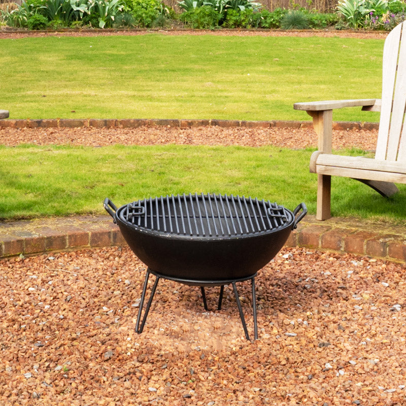 Large Outdoor Steel Fire Pit.