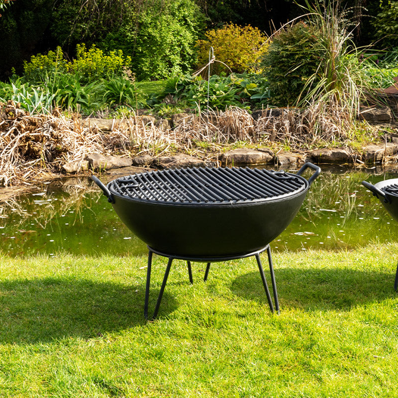 Large Outdoor Steel Fire Pit.