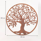 Large Rustic Tree Of Life Wall Art Metal.