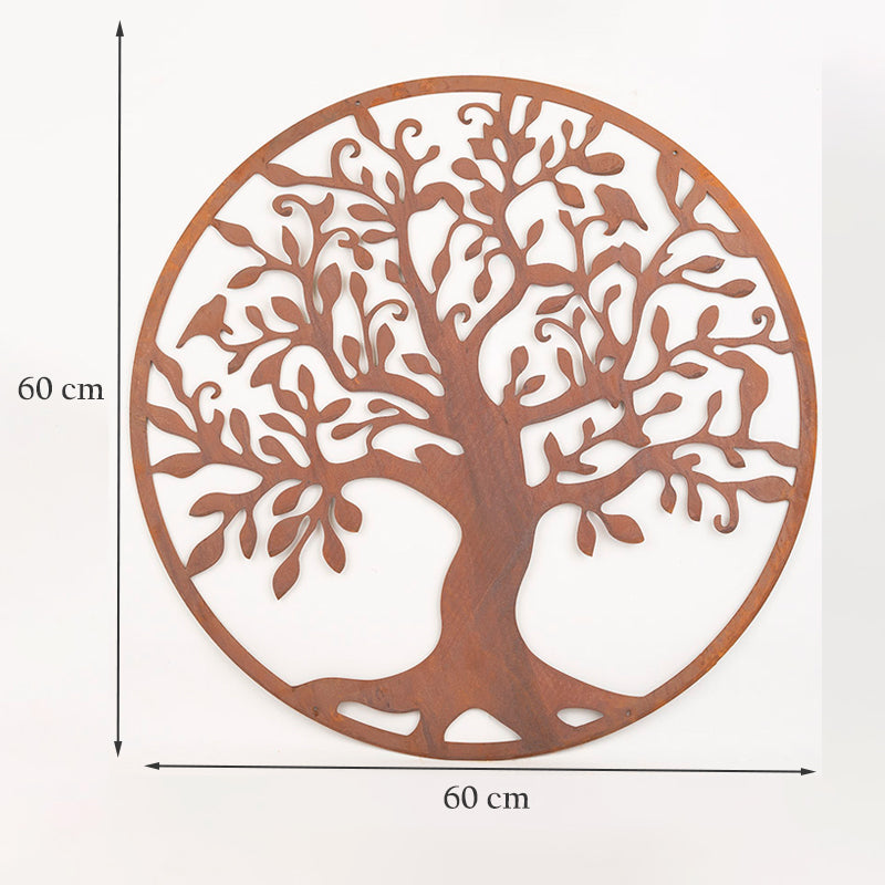 Large Rustic Tree Of Life Wall Art Metal.