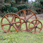 Cast Iron Shepherds Hut Wheel 14 Inches.