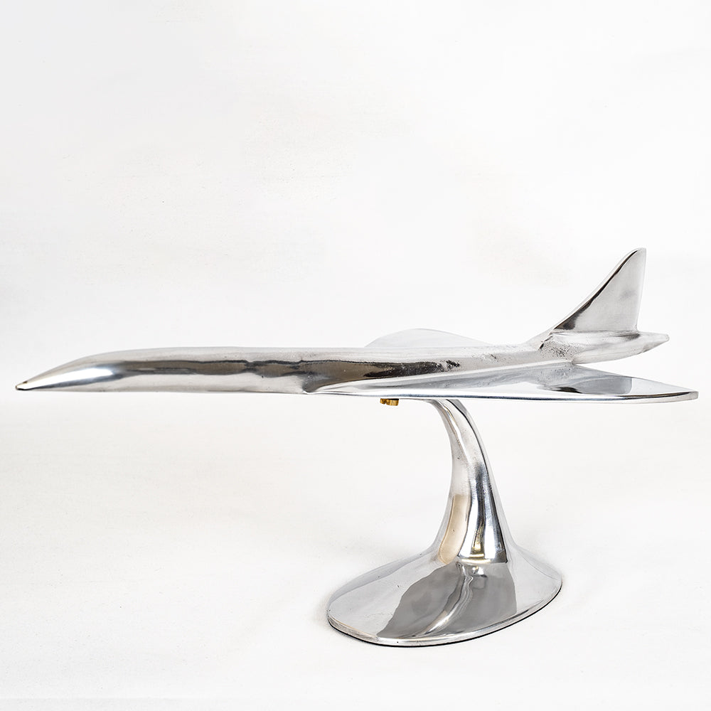 Polished Aluminium Concorde Model | Small or Large Display Ornament.