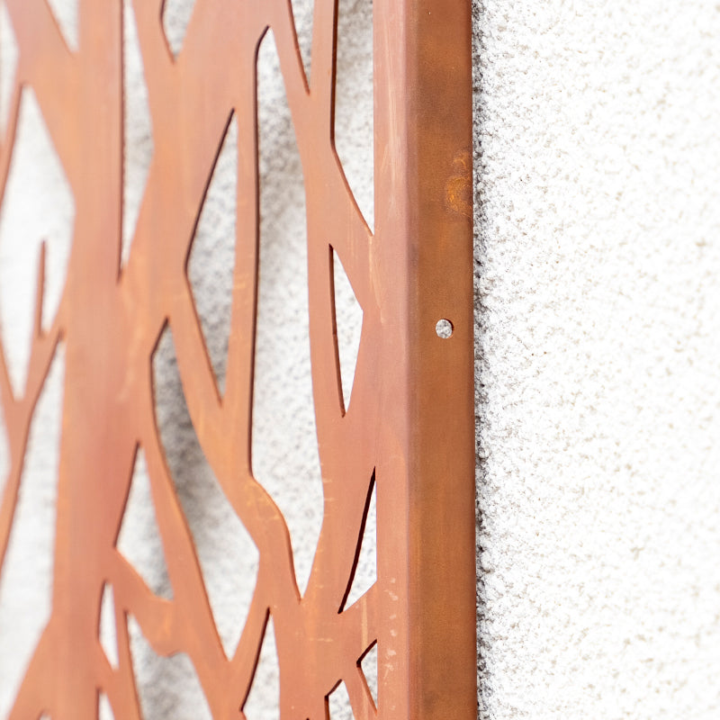 Birds of Paradise Design Garden Screen Wall Art.