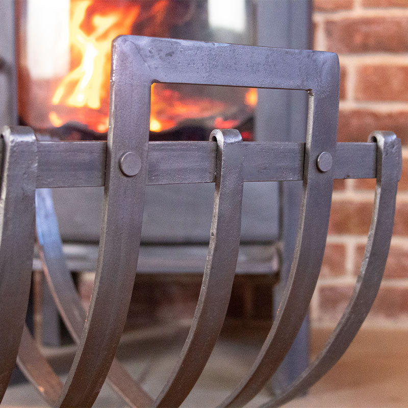 Iron Linear Log Holder.