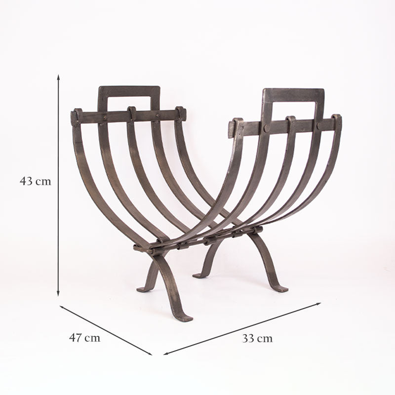 Iron Linear Log Holder.