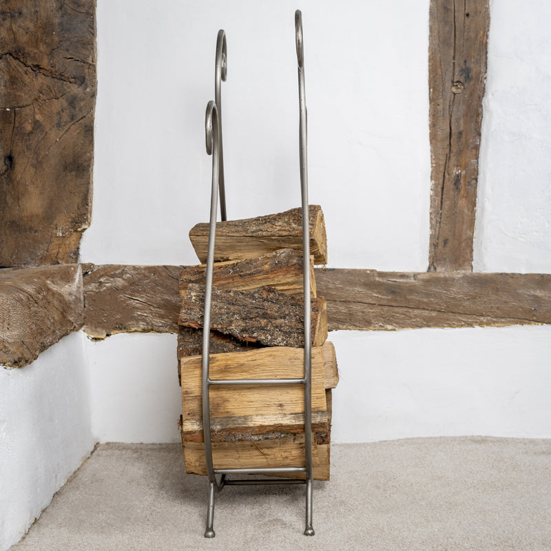 Large Handmade Indoor Log Storage Holder.