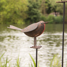Metal Robins on Stakes Set of Three.