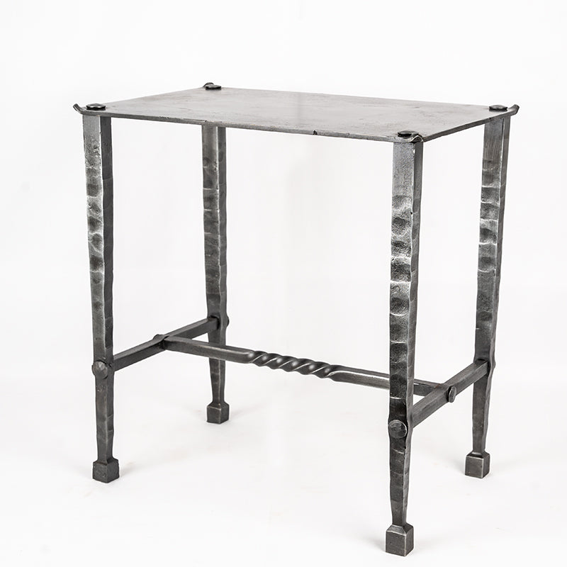 Hand Forged Small Side Table.