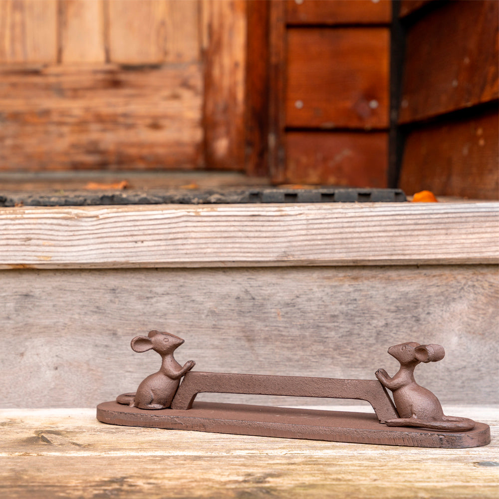 Cast Iron Mice Boot Scraper.
