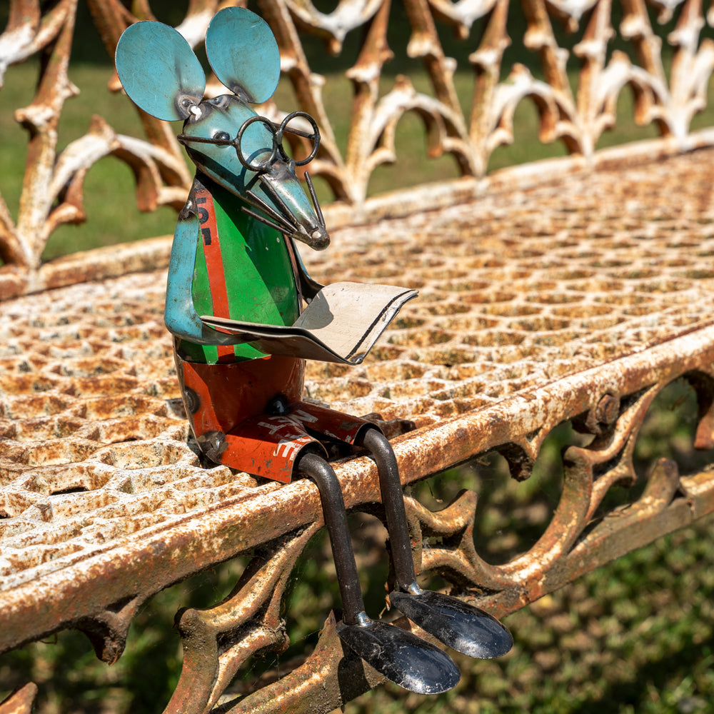 Recycled / Upcycled Tin Mouse Pair - Mr. & Mrs. Mouse.