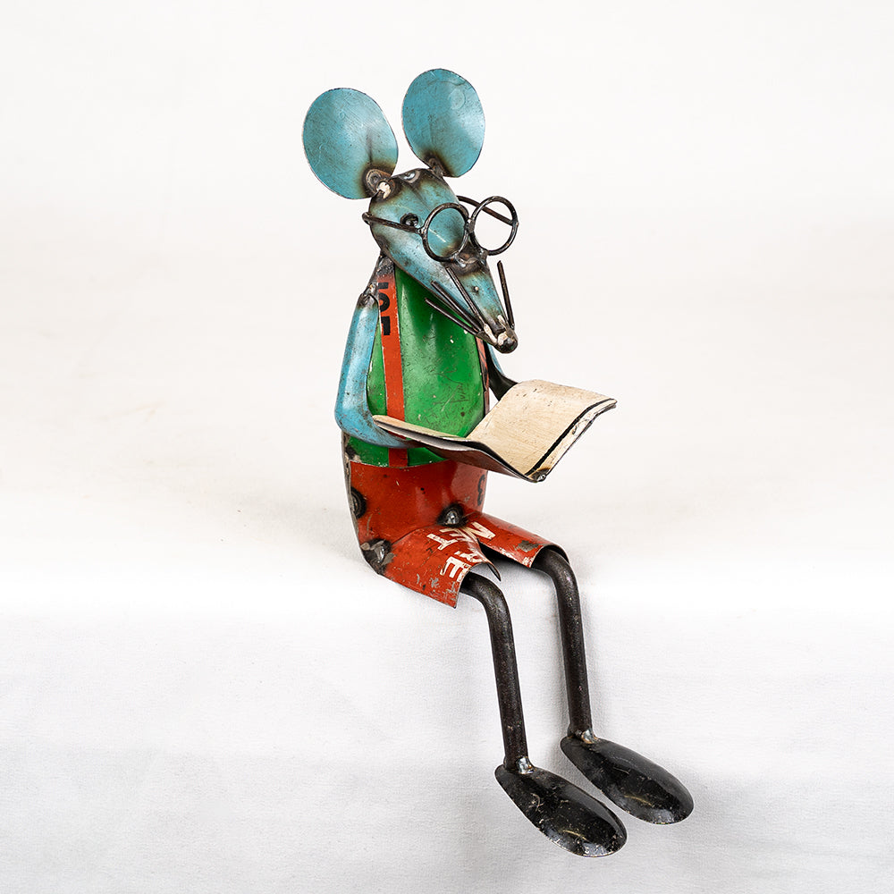 Recycled / Upcycled Tin Mouse Pair - Mr. & Mrs. Mouse.