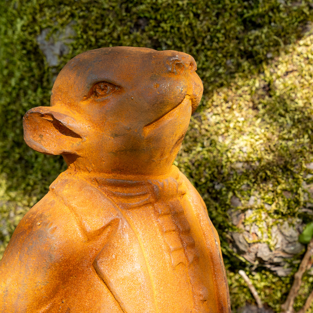 Mr Badger Garden Statue | Wind in the Willows Fictional Character.