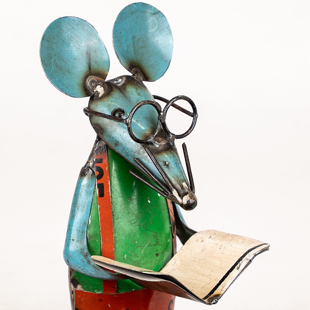 Recycled / Upcycled Tin Mouse Pair - Mr. & Mrs. Mouse.