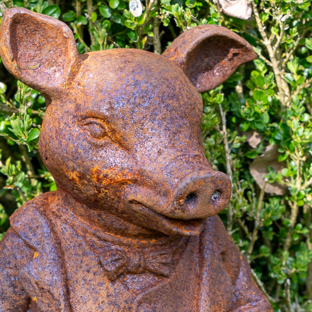 Mr Pig Statue.