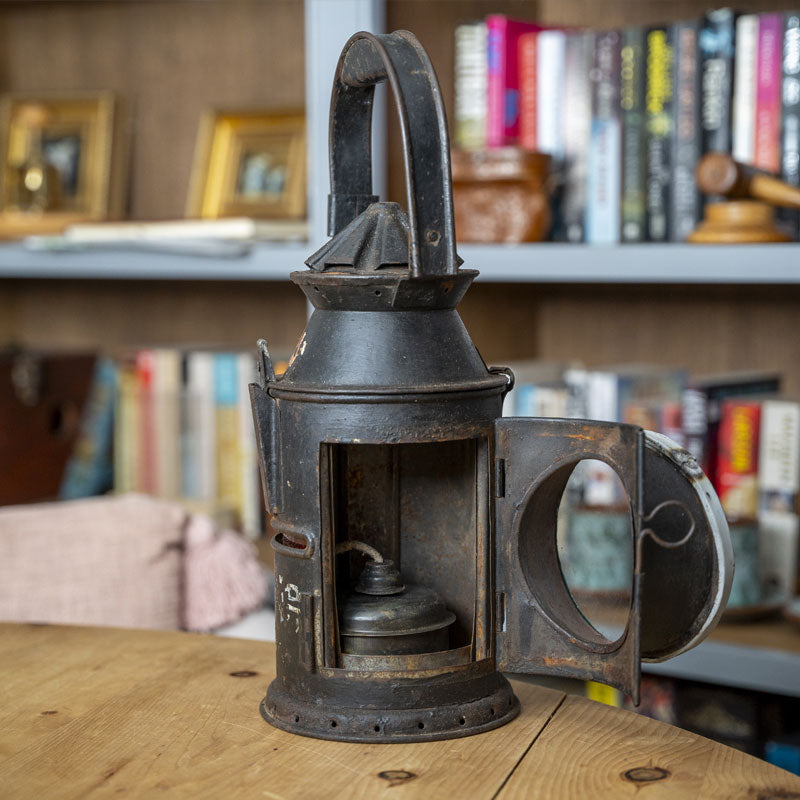 Original Old Vintage Railway Lamp.
