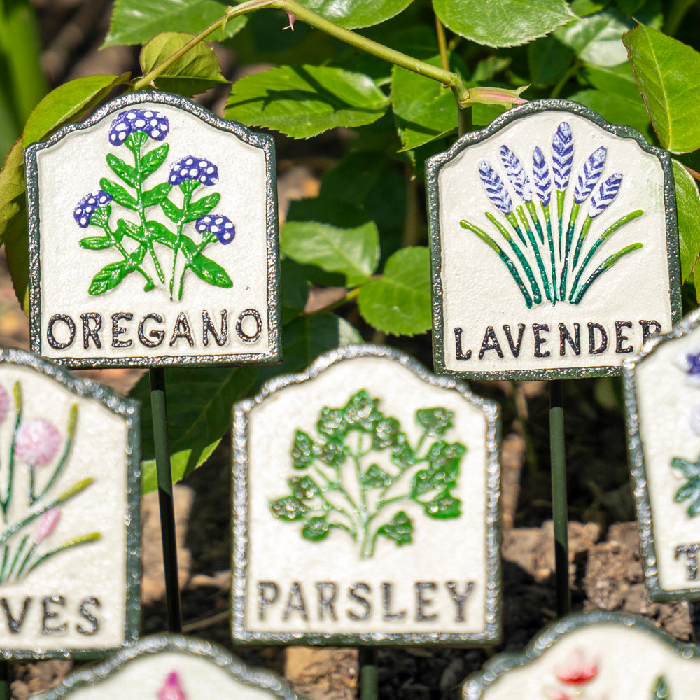 Set of Ten Herb Garden Markers.