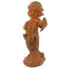 Outdoor Cast Iron Cherub with Harp.