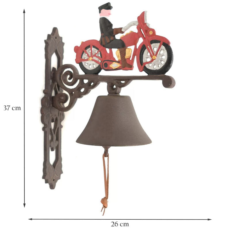 Cast Iron Motorbike Bell.