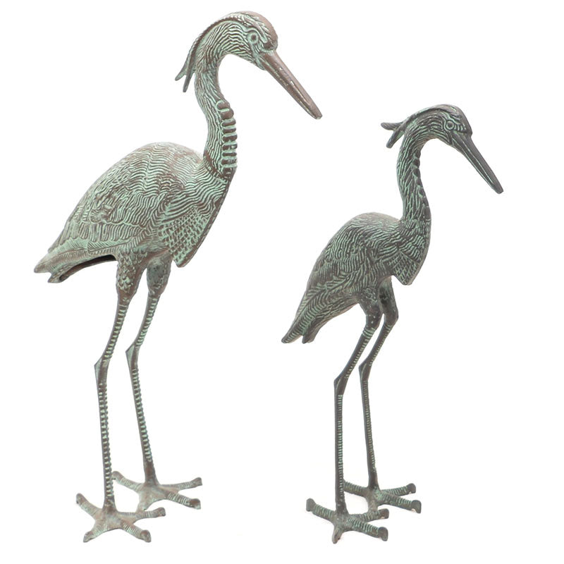Decorative Outdoor Heron Statue.