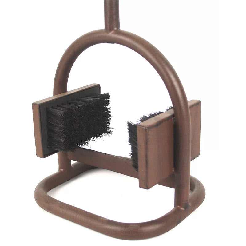 Outdoor Pole Garden Boot Scraper and Brush.