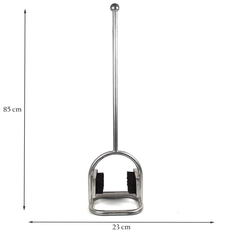 Outdoor Pole Garden Boot Scraper and Brush.