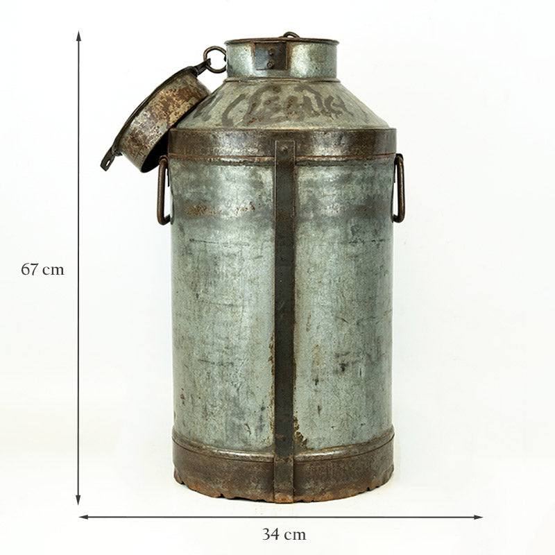 Rustic Vintage Milk Churn Planter.