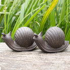 Pair of Snail Garden Ornaments.