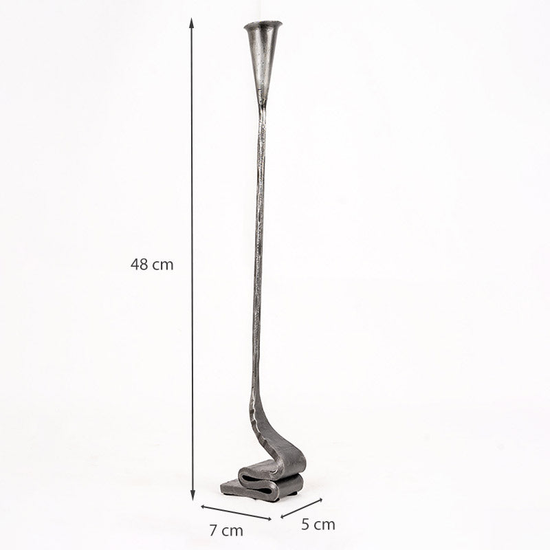 Pair of 'Burley' Hand Forged Candle Holders.