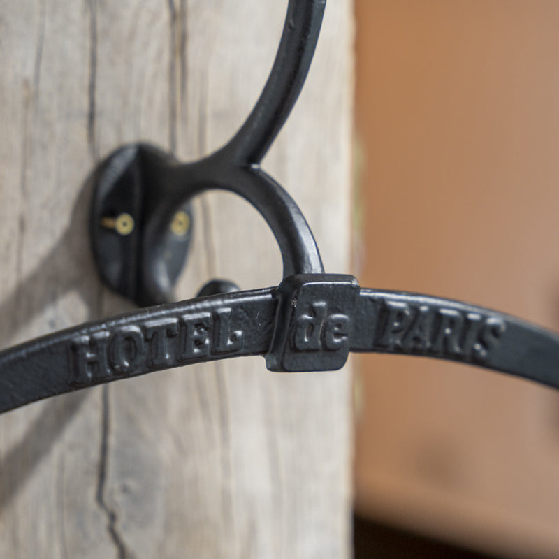 Hotel De Paris' Iron Valet Coat Hook.