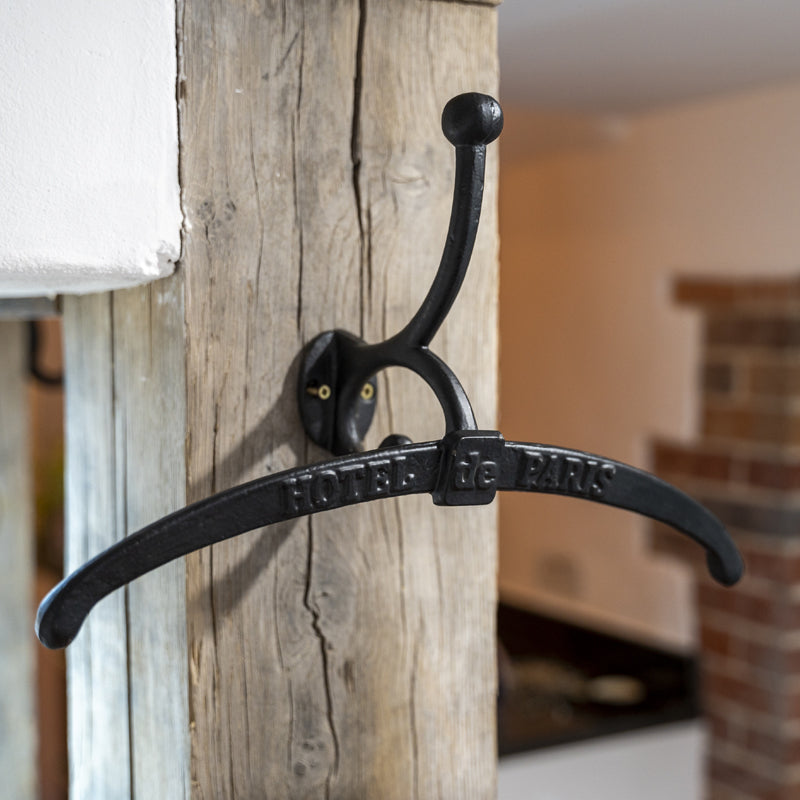 Hotel De Paris' Iron Valet Coat Hook.