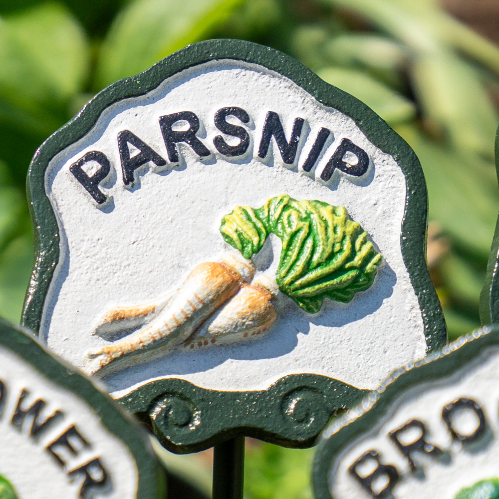 Six Vegetable Plant Signs.