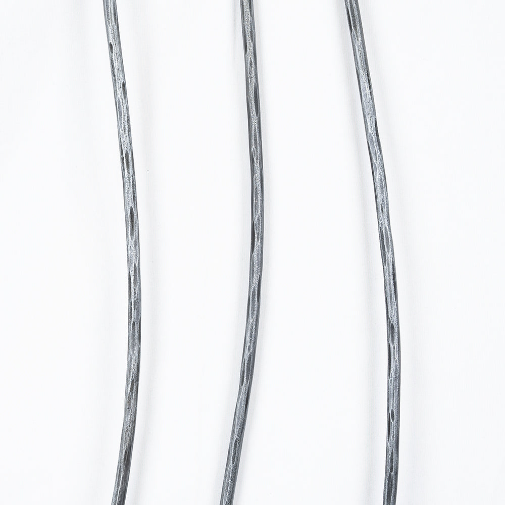 Set of Three Hand Forged Pea Plant Support Stakes.