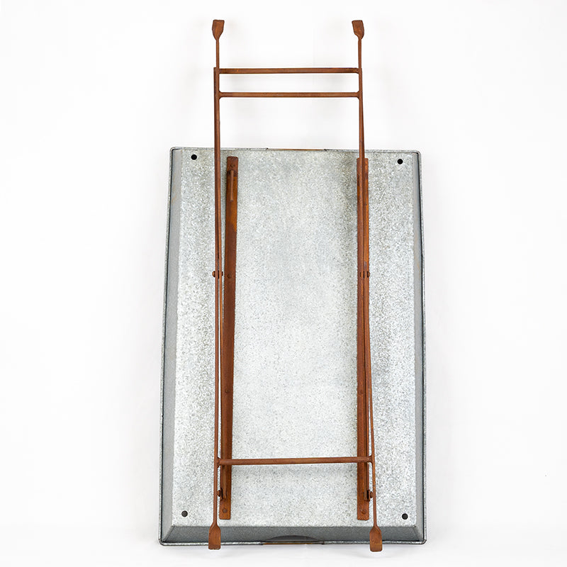 Galvanised Metal Garden Planter Tray.