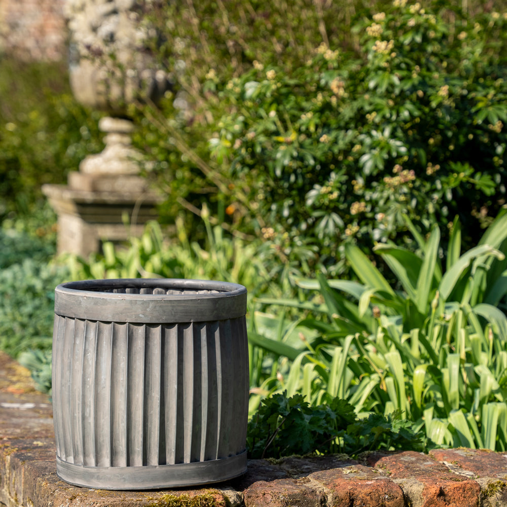 Galvanised Dolly Tub Garden Planters.