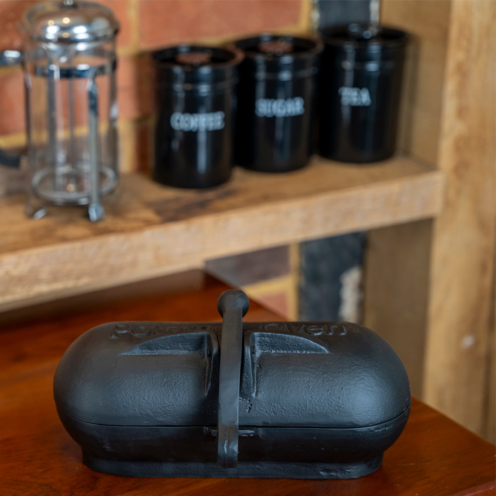 Cast Iron Potato Cooker.