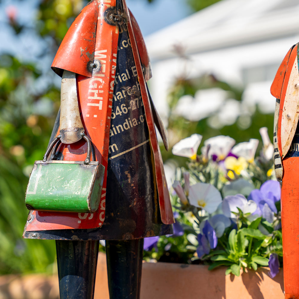 Pair of Metal Rabbit Ornaments.