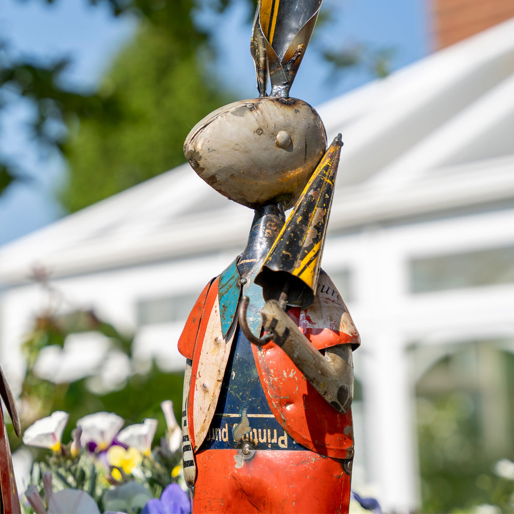 Pair of Metal Rabbit Ornaments.